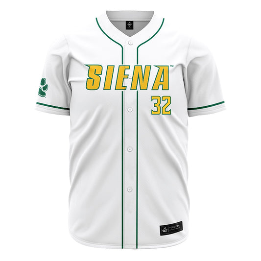 Siena - NCAA Baseball : Cole Hambly - White Jersey-0
