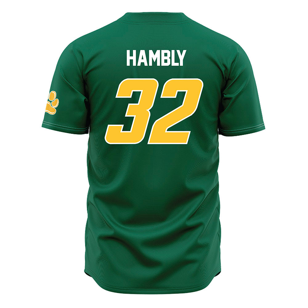 Siena - NCAA Baseball : Cole Hambly - Green Jersey-1