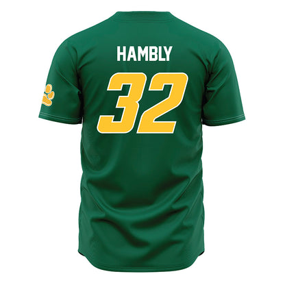 Siena - NCAA Baseball : Cole Hambly - Green Jersey-1