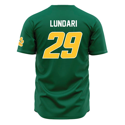 Siena - NCAA Baseball : Ryan Lundari - Green Jersey-1
