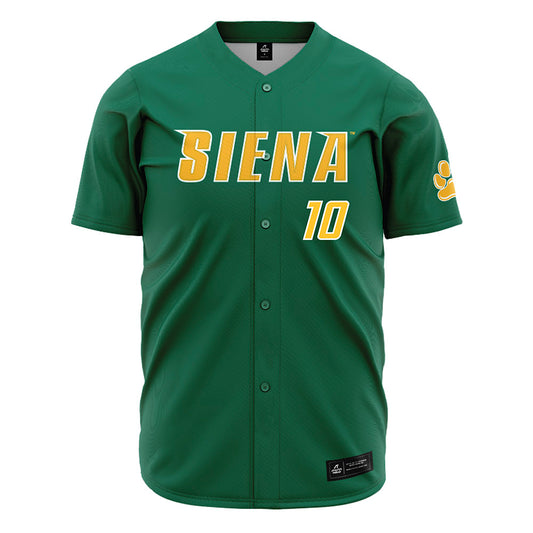 Siena - NCAA Baseball : Tyler Sausville - Green Jersey