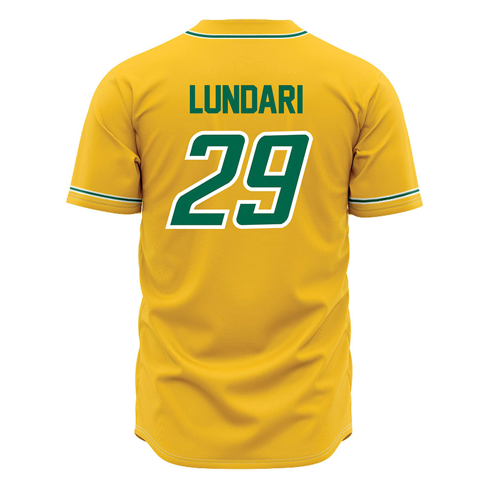 Siena - NCAA Baseball : Ryan Lundari - Gold Jersey-1