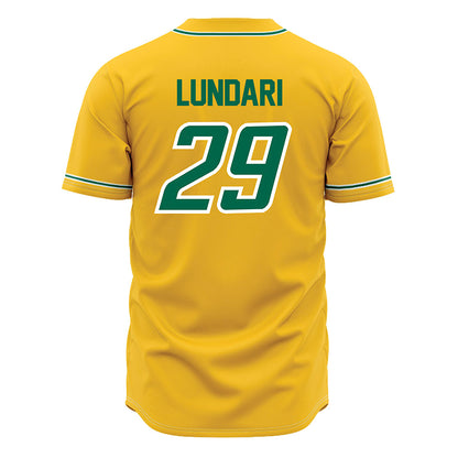 Siena - NCAA Baseball : Ryan Lundari - Gold Jersey-1