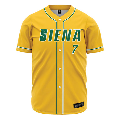 Siena - NCAA Baseball : Kobe Stenson - Gold Jersey