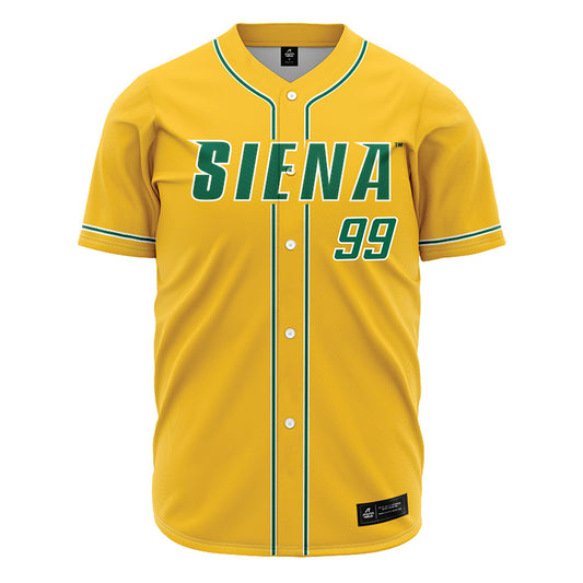 Siena - NCAA Baseball : Casey Vaughn - Gold Jersey
