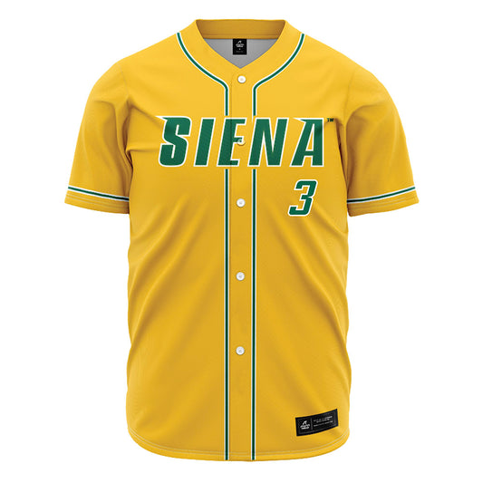 Siena - NCAA Baseball : Mathew Murtagh - Gold Jersey-0