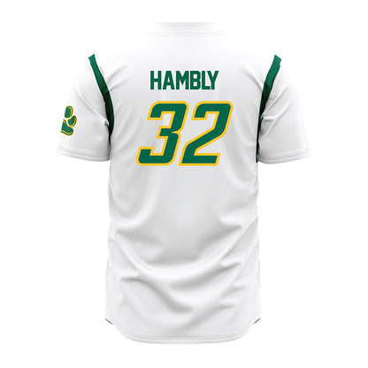 Siena - NCAA Baseball : Cole Hambly - White Jersey-1