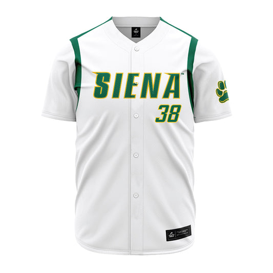 Siena - NCAA Baseball : Jeremy Sangalang - White Jersey