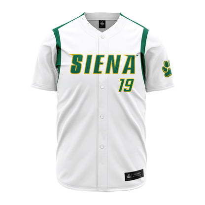 Siena - NCAA Baseball : Connor Byrne - White Jersey