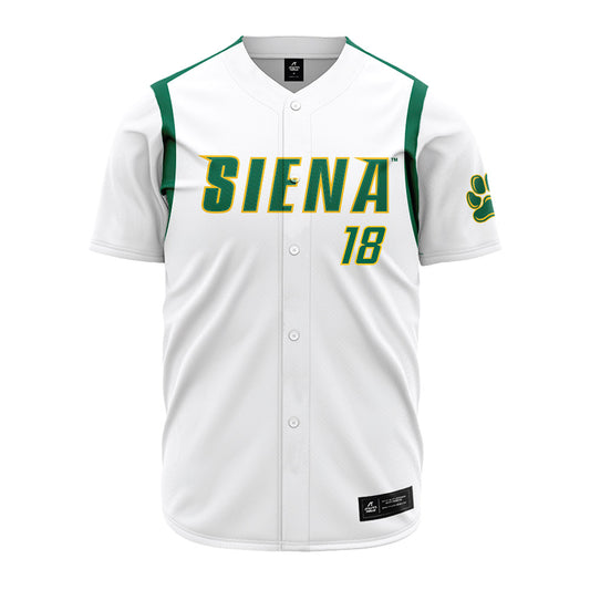 Siena - NCAA Baseball : Jake Sparks - White Jersey