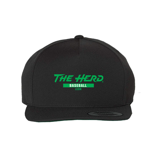 Marshall - NCAA Baseball : Eddie Leon - Snapback Hat