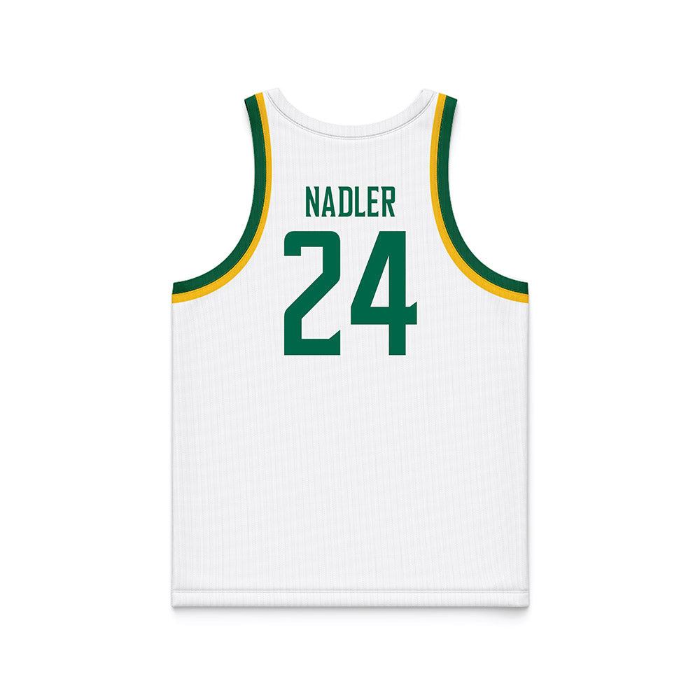 Siena - NCAA Men's Basketball : Cooper Nadler - White Basketball Jersey