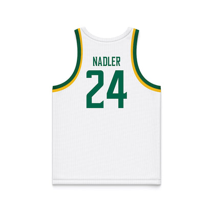 Siena - NCAA Men's Basketball : Cooper Nadler - White Basketball Jersey
