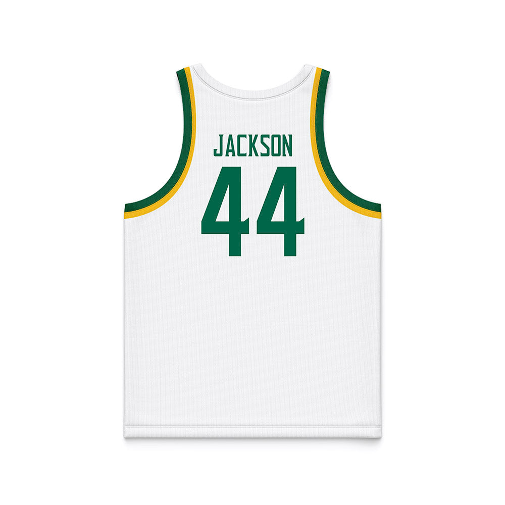 Siena - NCAA Men's Basketball : Marcus Jackson - White Basketball Jersey-1