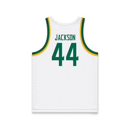 Siena - NCAA Men's Basketball : Marcus Jackson - White Basketball Jersey-1
