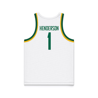 Siena - NCAA Men's Basketball : Isaiah Henderson - White Basketball Jersey-1