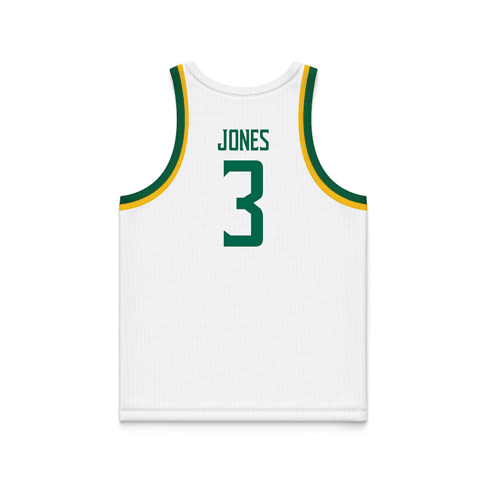 Siena - NCAA Men's Basketball : Christian Jones - White Basketball Jersey-1
