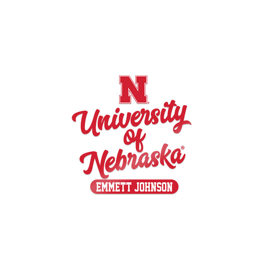 Nebraska - NCAA Football : Emmett Johnson - Sticker-0