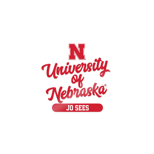 Nebraska - NCAA Women's Soccer : Jo Sees - Sticker-0