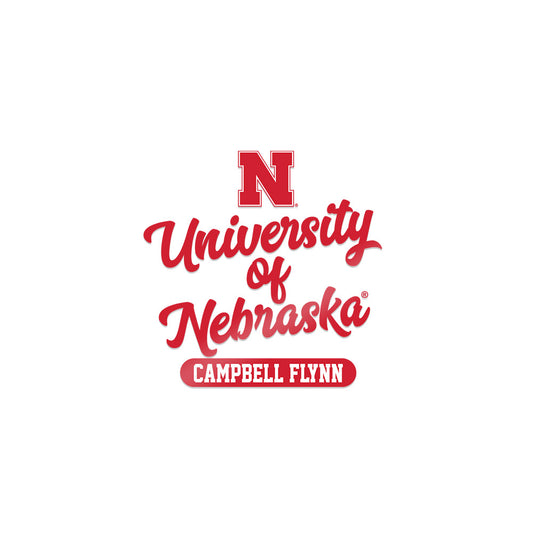 Nebraska - NCAA Women's Volleyball : Campbell Flynn - Sticker-0