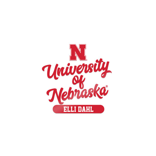 Nebraska - NCAA Men's Track & Field (Outdoor) : Elli Dahl - Sticker-0