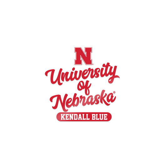 Nebraska - NCAA Men's Basketball : Kendall Blue - Sticker-0