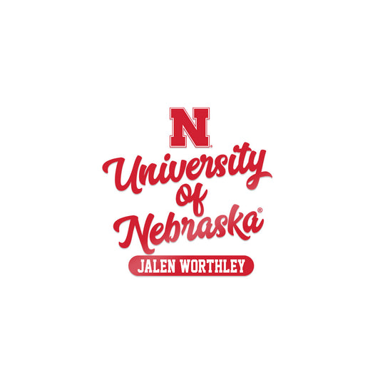 Nebraska - NCAA Baseball : Jalen Worthley - Sticker-0