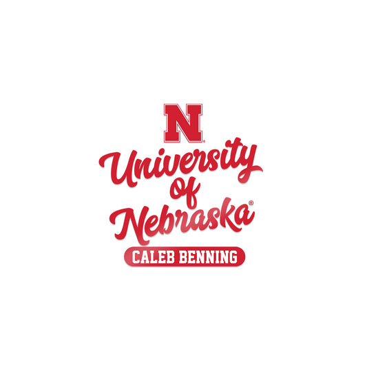 Nebraska - NCAA Football : Caleb Benning - Sticker-0