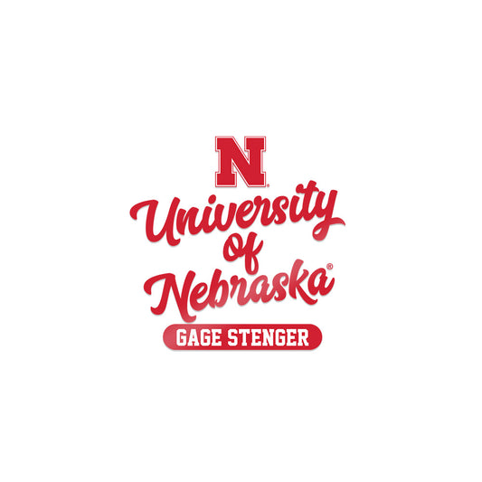 Nebraska - NCAA Football : Gage Stenger - Sticker-0