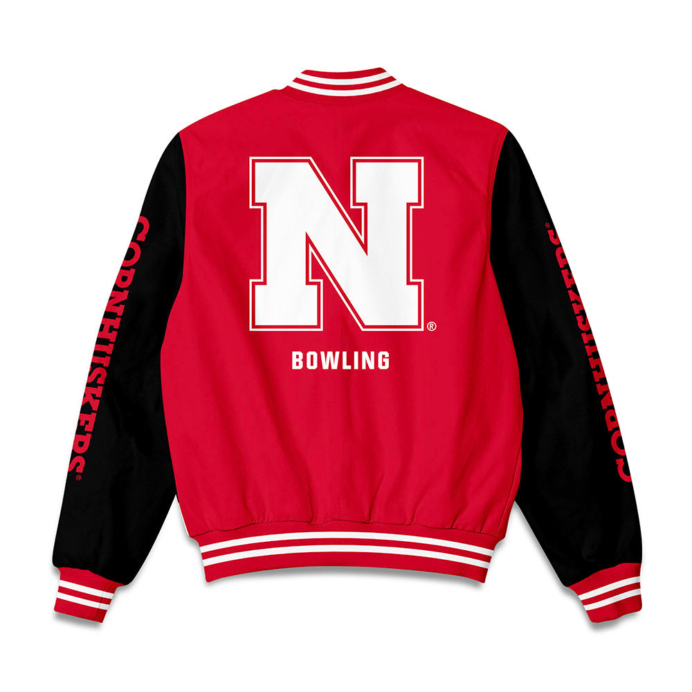 Nebraska - NCAA Women's Bowling : Kayla Verstraete - Bomber Jacket