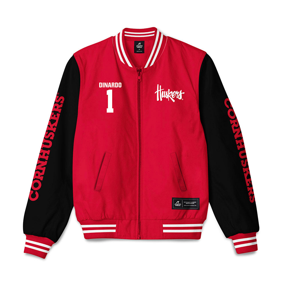 Nebraska - NCAA Softball : Olivia DiNardo - Bomber Jacket-0