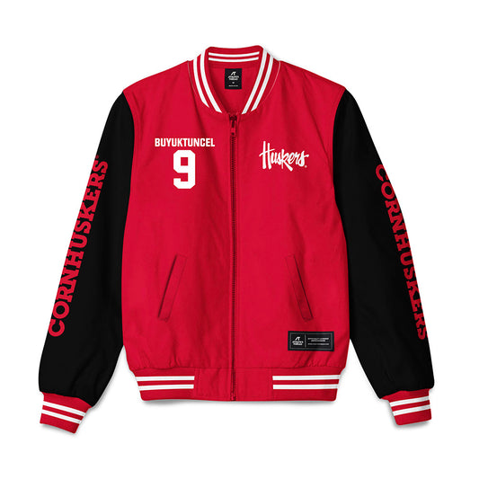 Nebraska - NCAA Men's Basketball : Berke Buyuktuncel - Bomber Jacket-0