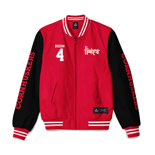 Nebraska - NCAA Women's Basketball : Petra Bozan - Bomber Jacket-0