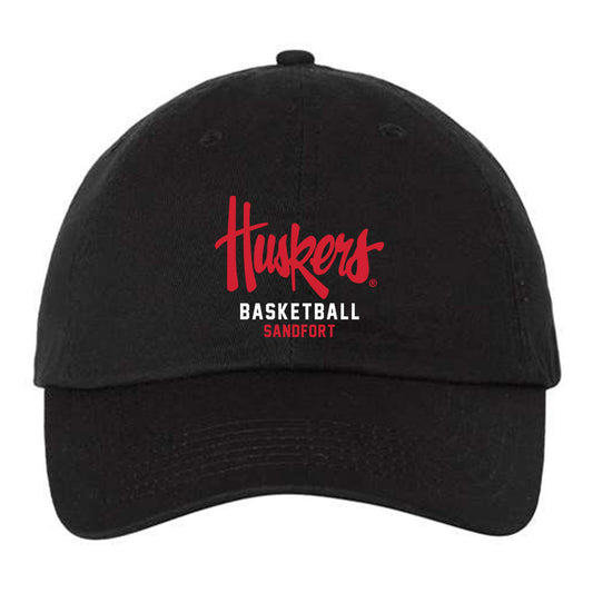 Nebraska - NCAA Men's Basketball : Pryce Sandfort - Dad Hat-0