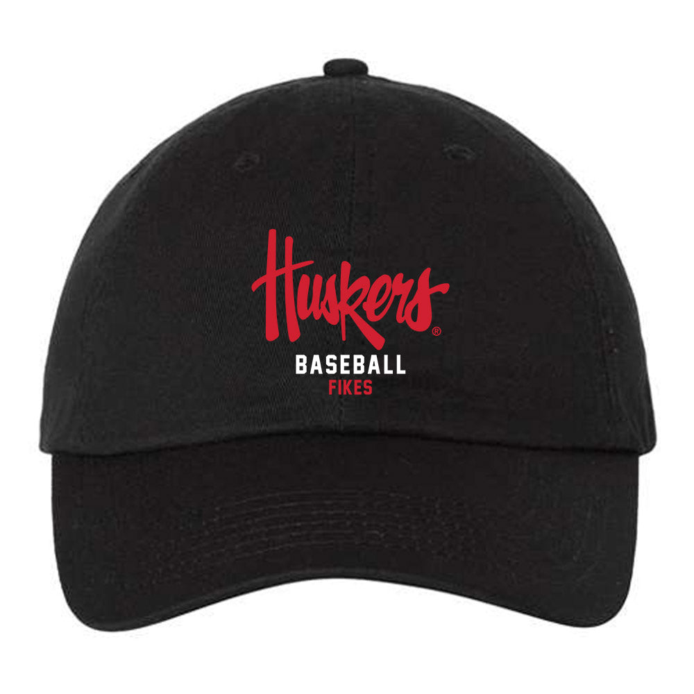 Nebraska - NCAA Baseball : Trey Fikes - Dad Hat-0