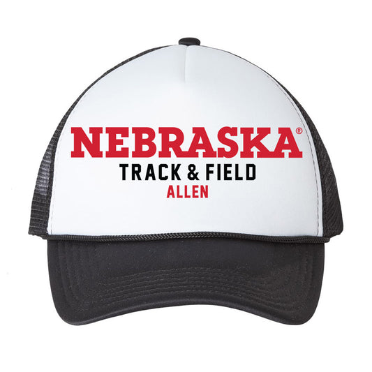 Nebraska - NCAA Men's Track & Field : Jacorric Allen - Trucker Hat-0