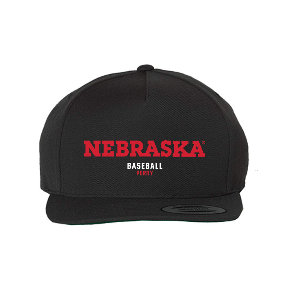 Nebraska - NCAA Baseball : Kyle Perry - Snapback Hat