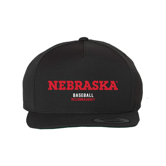 Nebraska - NCAA Baseball : Mason McConnaughey - Snapback Hat