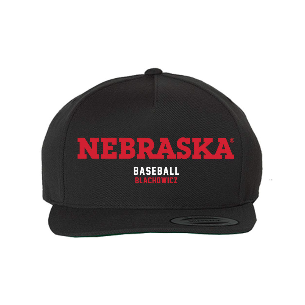 Nebraska - NCAA Baseball : Gavin Blachowicz - Snapback Hat-0