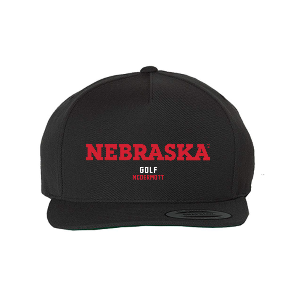 Nebraska - NCAA Men's Golf : Evan McDermott - Snapback Hat