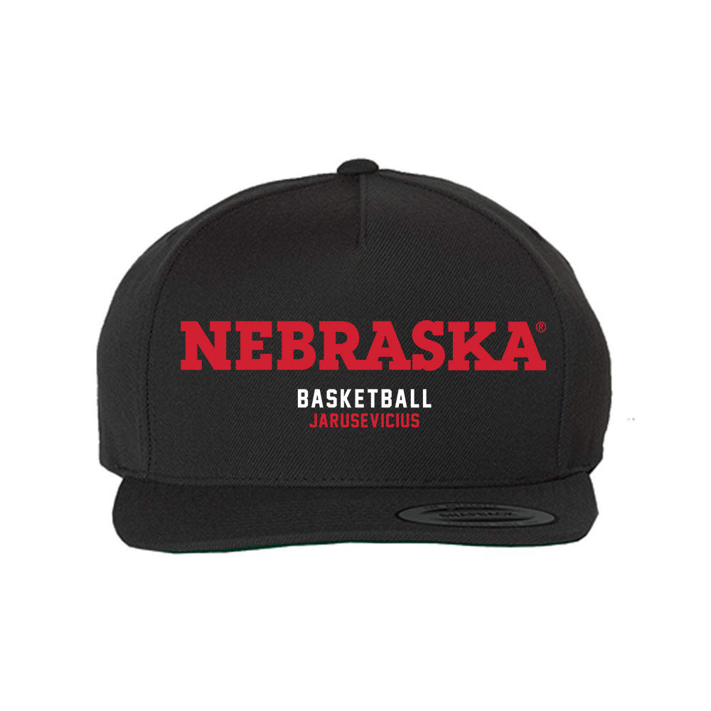 Nebraska - NCAA Men's Basketball : Ugnius Jarusevicius - Snapback Hat-0