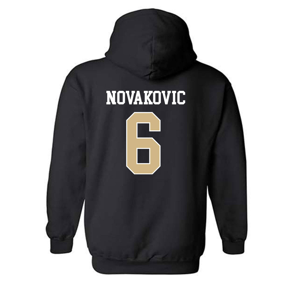 Purdue - NCAA Baseball : James Novakovic - Classic Shersey Hooded Sweatshirt