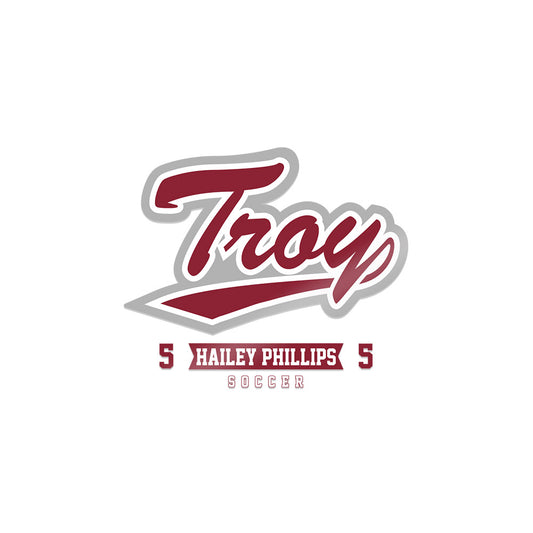 Troy - NCAA Women's Soccer : Hailey Phillips - Sticker-0