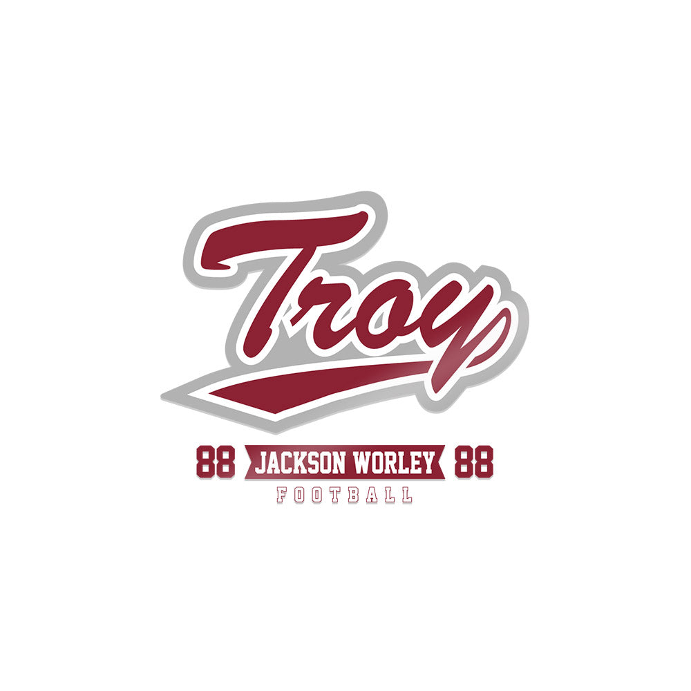 Troy - NCAA Football : Jackson Worley - Sticker-0