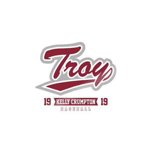 Troy - NCAA Baseball : Kelly Crumpton - Sticker-0