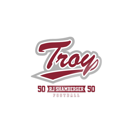 Troy - NCAA Football : RJ Shamberger - Sticker-0