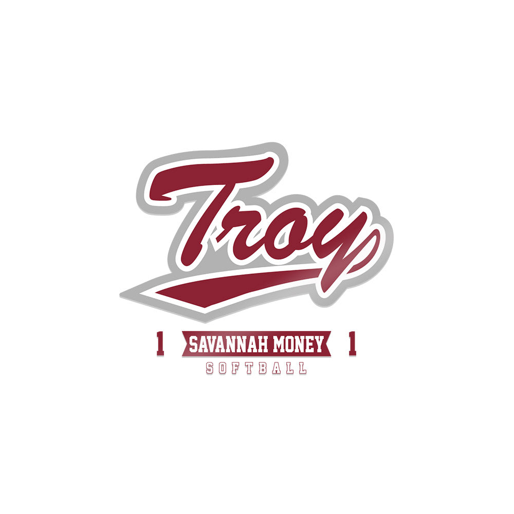 Troy - NCAA Softball : Savannah Money - Sticker-0