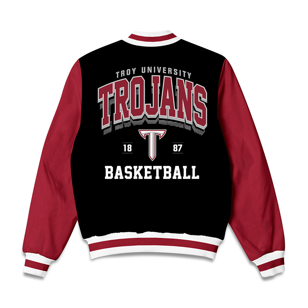 Troy - NCAA Men's Basketball : Javen Colbert - Bomber Jacket-1