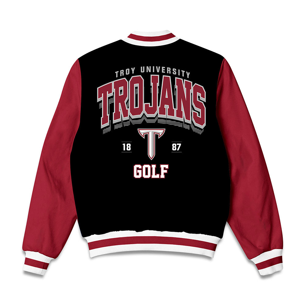 Troy - NCAA Men's Golf : Grant Yerger - Bomber Jacket-1