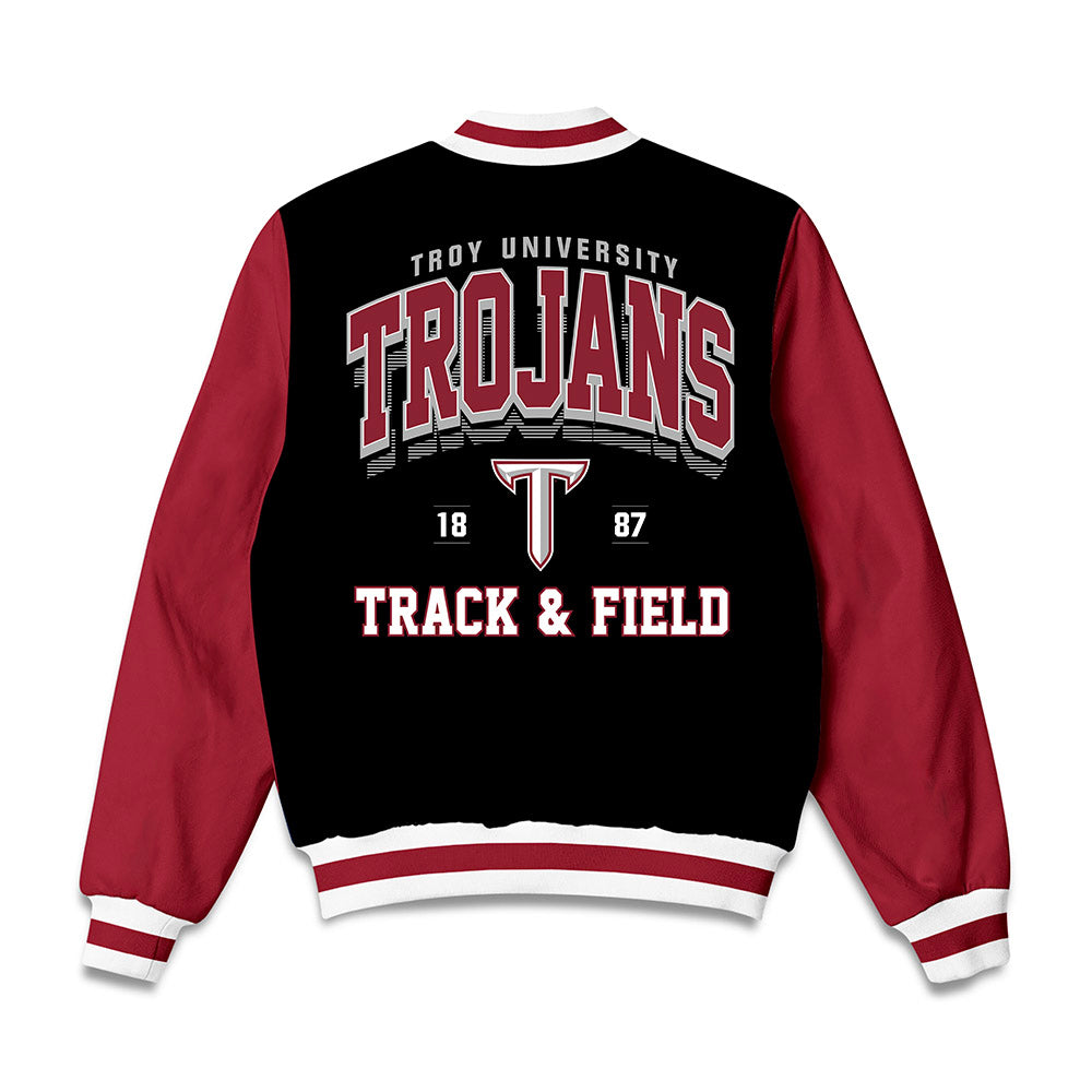 Troy - NCAA Men's Track & Field : Sam Megginson - Bomber Jacket-1